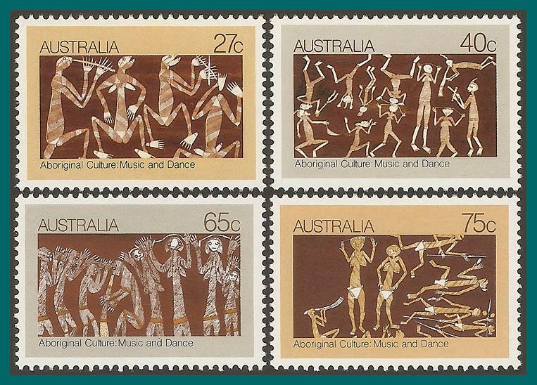 Australia 1982 Aboriginal Culture, MNH 842-845,SG859-SG862