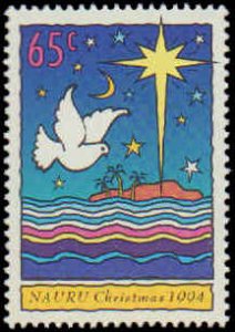 Nauru #419-420, Complete Set(2), 1994, Christmas, Never Hinged