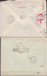 Romania - 1942/1943 censored cover lot (2585)