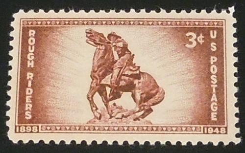 1948 3c Rough Riders Scott 973 Mint NH