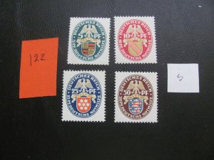 Germany 1926 MNH   SIGNED SCHLEGEL SC B15-B18 SET XF 220 EUROS (122)