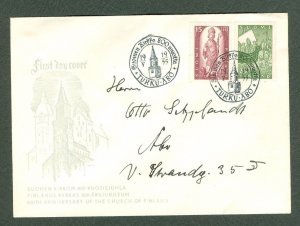 Finland. FDC Cachet. 1955. Christianity 800 Year. Addressed.