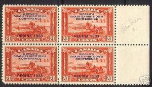 Canada #203i VF Mint Broken X Block