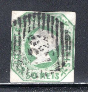 Portugal #3    F/VF shallow thin  Used    CV $1700.00   ....   5100003