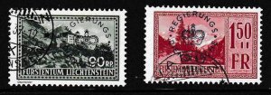 Liechtenstein 1934-36 OFFICIALS Scott O11-O20 (10) + Zum. D11z & D12z.  XF/Used