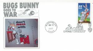 1997 Bugs Bunny  (Scott 3137a) Panda #2 FDC