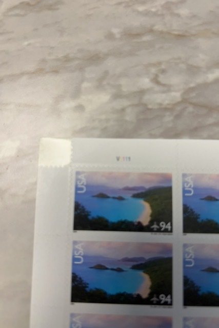 Scott C145 Sheet with Corner Missing