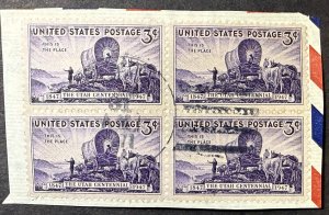 US #950 used  Block of 4