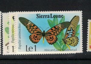 Sierra Leone Butterfly SC 447-50 MNH (7egj) 