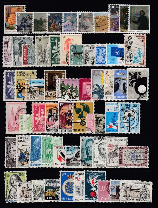 BELGIUM Collection -50 Different - 5 Cents Each (04)