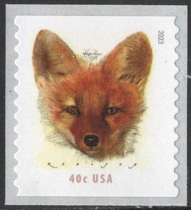 SC#5743 40¢ Red Fox Coil Single (2023) SA