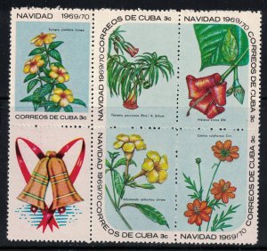 CUBA Scott # 1468a,1473a,1478a   1969  Christmas, MNH Scv $18.25