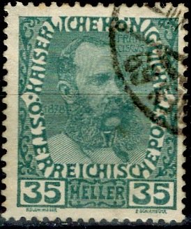Austria; 1908: Sc. # 120: O/Used Single Stamp