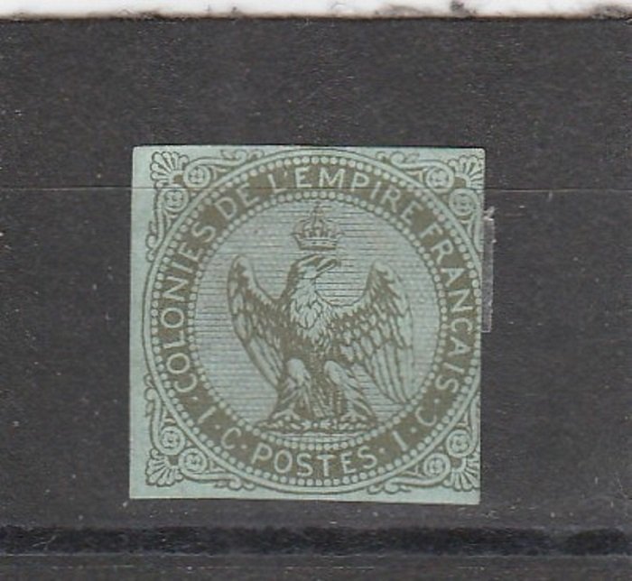 French Colonies  Scott#  1  MH  (1862 Eagle and Crown)