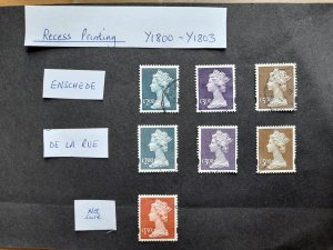 GB QEII Y1800-Y1803; MH280-283. Used. Enschede & De La Rue Recess as photo