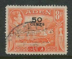 STAMP STATION PERTH Aden #41 - KGVI Definitive Overprint 1951 Used CV$0.50.