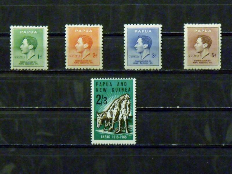 2792   Papua   MH, VF   # 118, 119, 120, 121, 203            CV$ 2.35