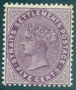 Straits Settlements #38  Mint  Scott $100.00