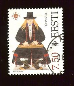 Estonia 428 7.50k Tarvastu Man folk costume used hinged