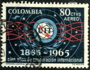 COLOMBIA #C467, USED AIRMAIL - 1964 - COLOMBIA211