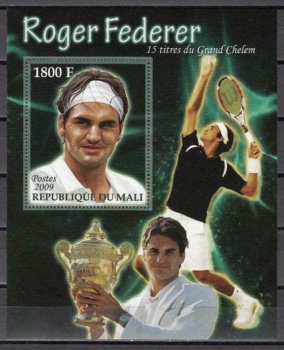 Mali, 2009 issue. Roger Federer, Tennis Player s/sheet. ^