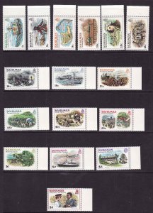 Bahamas-Sc#464-79-unused NH set-definitives-Ships-Columbus-1