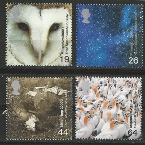 Great Britain # 1890-93 Millennium Series - Above/Beyond  (4) Mint NH