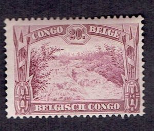 BELGIAN CONGO SCOTT#141 1932 20c SANKURU RIVER RAPIDS - MH