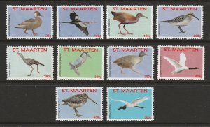 BIRDS-ST MARTIN #89a-j MNH