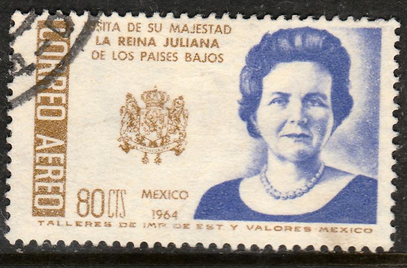 MEXICO C283, Visit of Queen Juliana of the Netherlands Used (1162)