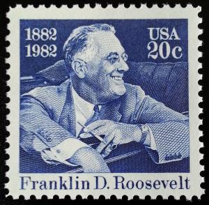 1982 20c President Franklin D. Roosevelt Scott 1950 Mint F/VF NH