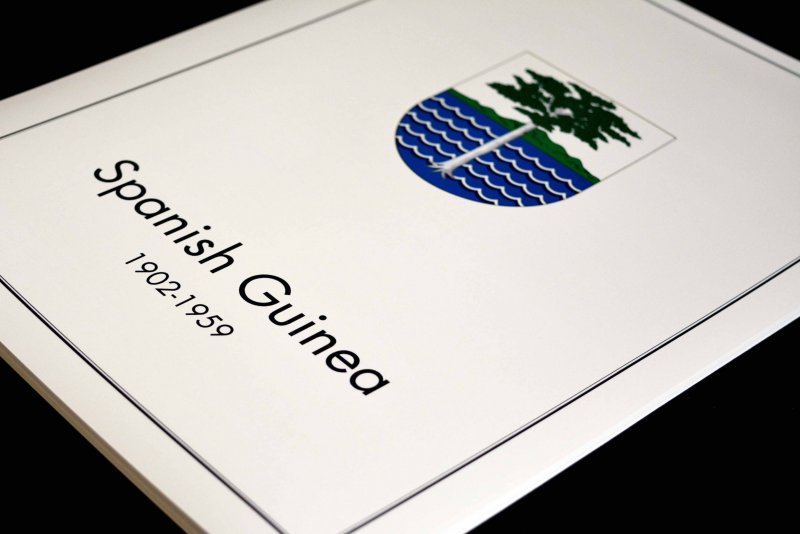 COLOR PRINTED SPANISH GUINEA 1902-1959 STAMP ALBUM PAGES (30 illustrated pages)