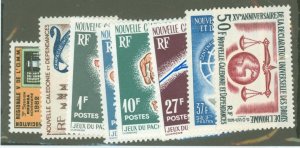 New Caledonia #322-329  Single (Complete Set)