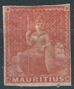 Mauritius 10 SG 28 MHR F/VF 1858 SCV $60.00