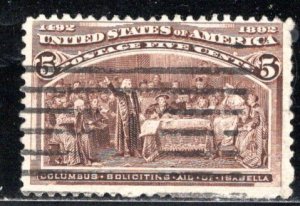 United States Scott # 234, used