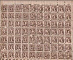 US Stamp - 1940 10c Composer Ethelbert Nevin - 70 Stamp Sheet #883