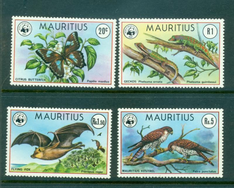 Mauritius - Sc# 469-72. 1978 WWF Endangered Species. MNH $29.50.