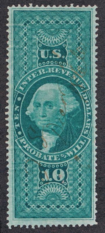 UNITED STATES R96c, USED, F-VF, $10 P.O.W., PERF