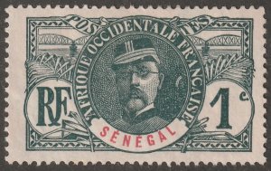 Senegal, stamp, Scott#57,  unused, hinged,  1c,