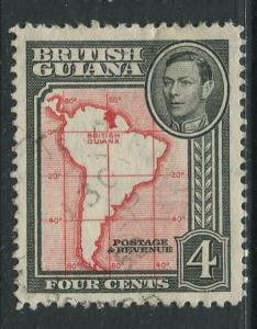 British Guiana - Scott 232 - KGVI- Definitive -1938 - FU - Single 4c Stamp