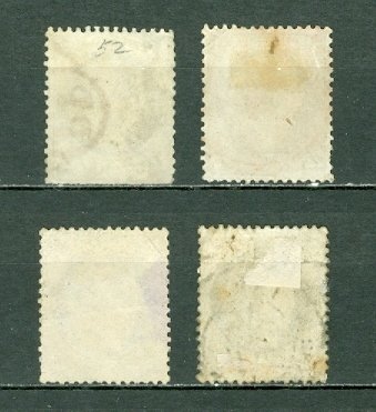 FRANCE 1870  CERES #52 LOT of (4) USED NO THINS...SHADES