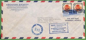 ZA1913 - HONDURAS - POSTAL HISTORY - Nice COVER to USA 1955 - FOOTBALL Rotary