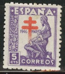 SPAIN Scott RA21, 1946 Postal Tax MH* TB Fund