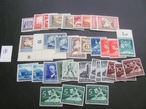 GERMANY 1940S MNH  LOT (181)