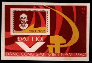 Unified Viet Nam Scott 1171 Communist Party souvenir sheet CV $60