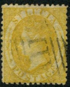 St. Lucia SC# 8a (SG# 12) Queen Victoria (4p) wmk 1, cancelled