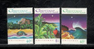 CHRISTMAS ISLAND SC# 354-6 VF/MNH