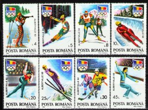 Romania 1992 MNH Stamps Scott 3713-3720 Sport Olympic Games Skiing Ice Hockey