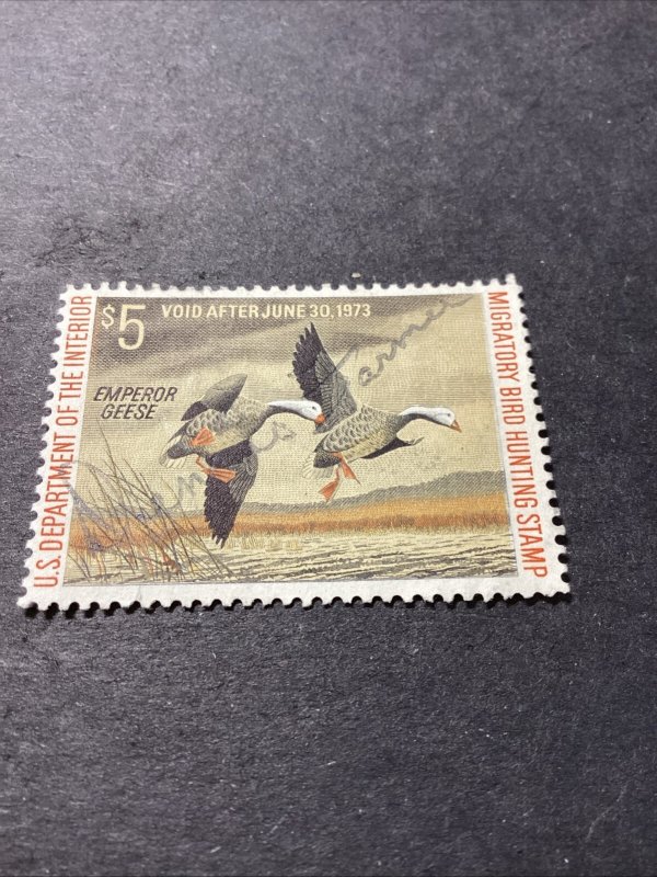 Scott # RW39 Used Emperor Geese-1972-Used No Gum-US