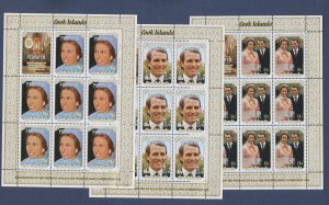 PENRHYN ISLANDS -  Scott 47-49-  MNH S/S - Princess Anne Wedding - TWO SCANS --c